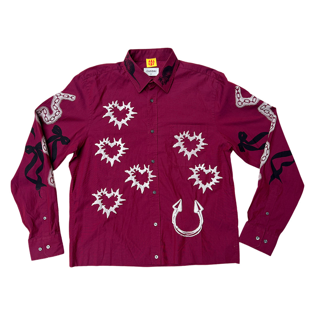 Custom button up shirt  #1 SIZE M