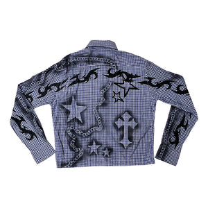 Custom button up shirt  #5 SIZE L
