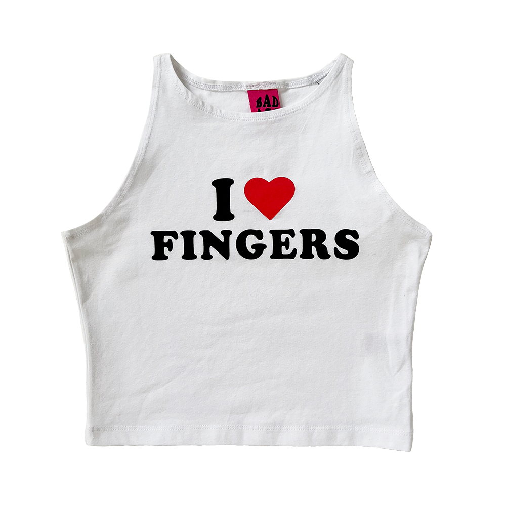 Love Fingers Crop Top