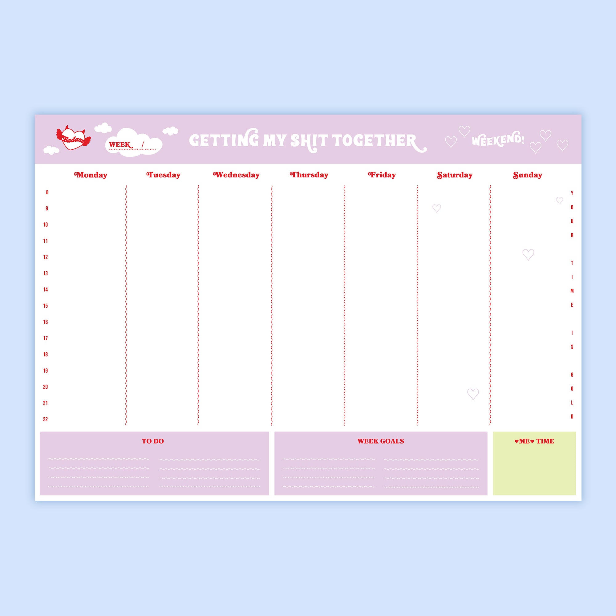 Timeless Weekly Planner