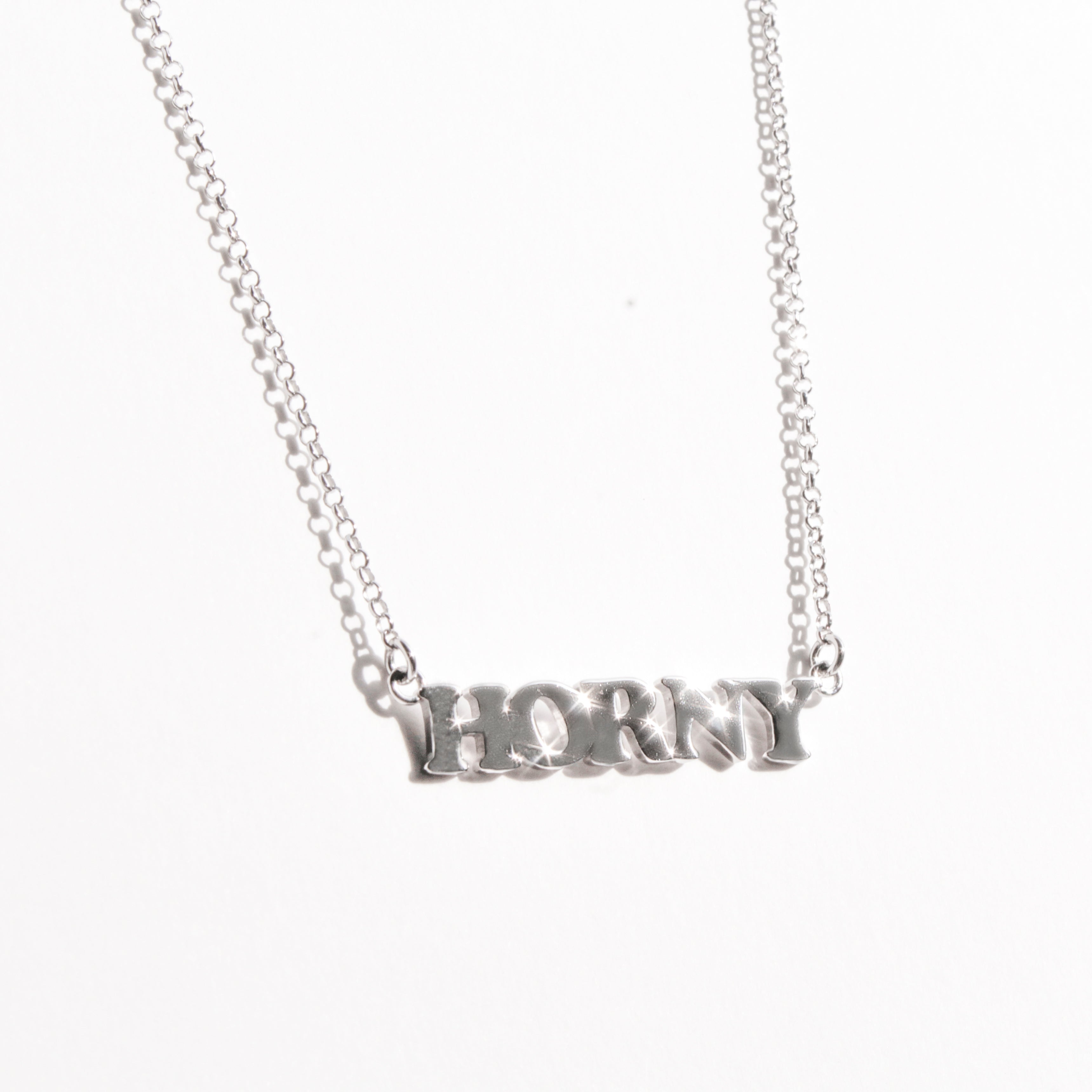 Horny Silver Necklace
